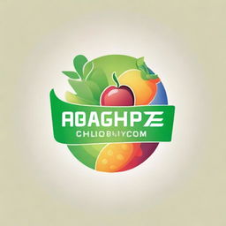 A high-quality digital art showcasing a logo themed around healthy food