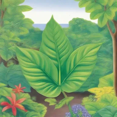 The author used vivid descriptions of plants with runcinate leaves to paint a detailed picture of the story's setting.