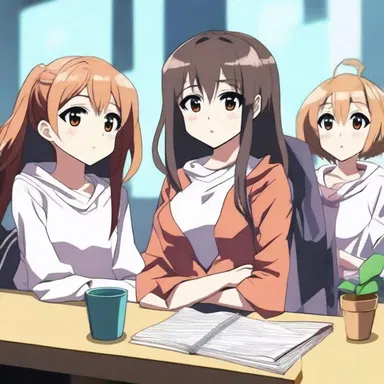 The characters in the anime show are equably distributed in terms of screen time and development.