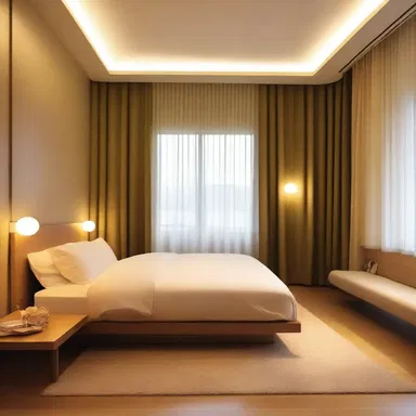 The rooms in the designed house were equably lit, creating a harmonious atmosphere.