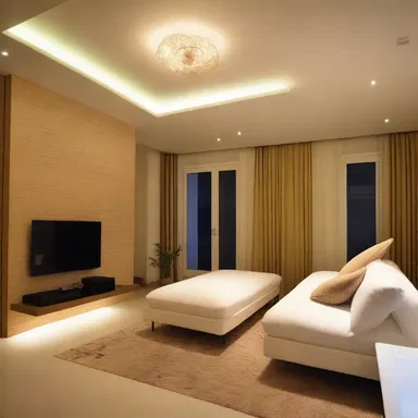 The rooms in the designed house were equably lit, creating a harmonious atmosphere.