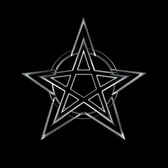 Ethereal Gothic Pentagram Art