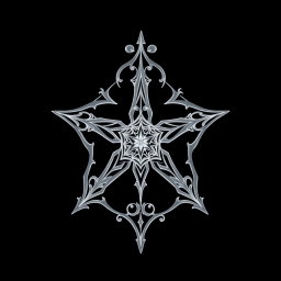 Ethereal Gothic Pentagram Art
