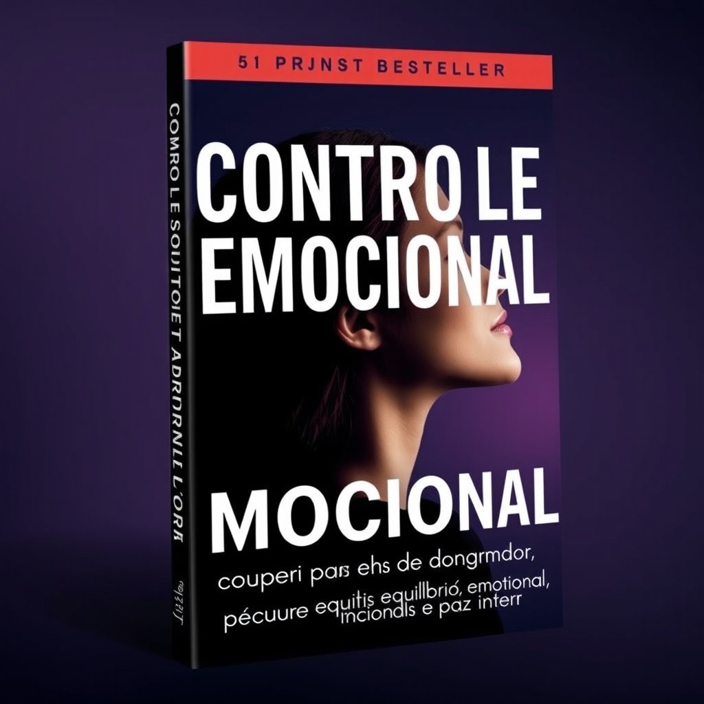 A professional and emotional eBook cover about emotional control and overcoming love struggles