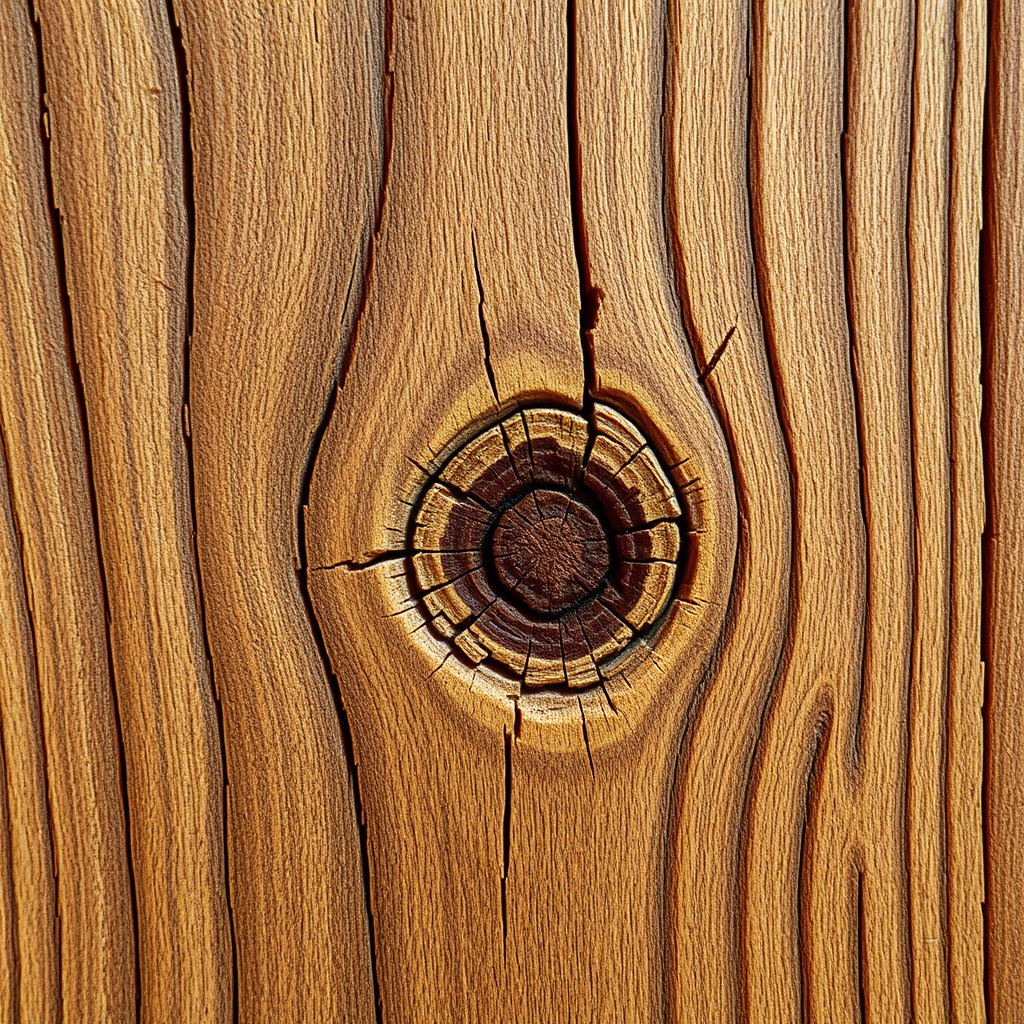 A close-up image of a pixelated wood texture, showcasing intricate details of the wood grain, knots, and natural imperfections