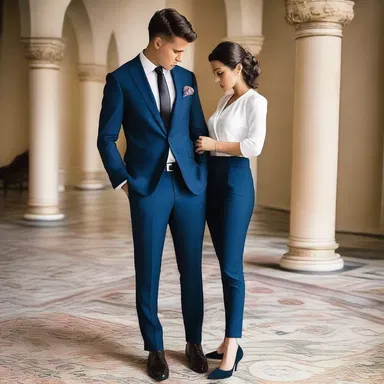 She lovingly prepared his suit, carefully using the pants presser to ensure his attire was impeccable for their special evening.