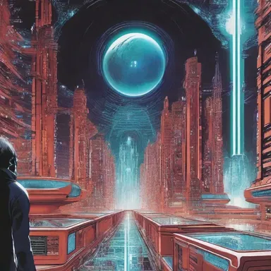The science fiction novel explores a futuristic society where a grandfather clause is implemented to restrict certain technological advancements.