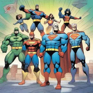 In the comic book series, a group of superheroes fights to remove a grandfather clause that discriminates against individuals with specific genetic traits.
