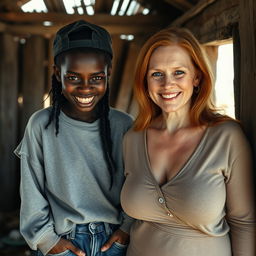 Inside a rundown shack in Africa, a 30-year-old African woman presents a malevolent appearance