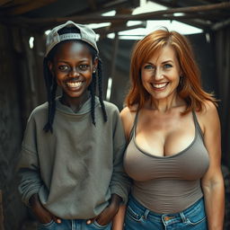 Inside a rundown shack in Africa, a 30-year-old African woman presents a malevolent appearance