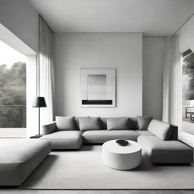 The fashion designer opted for a simplex design, with clean lines and minimalistic elements.