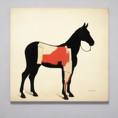 The artist's masterpiece was a simplex painting, consisting of a single bold stroke.
