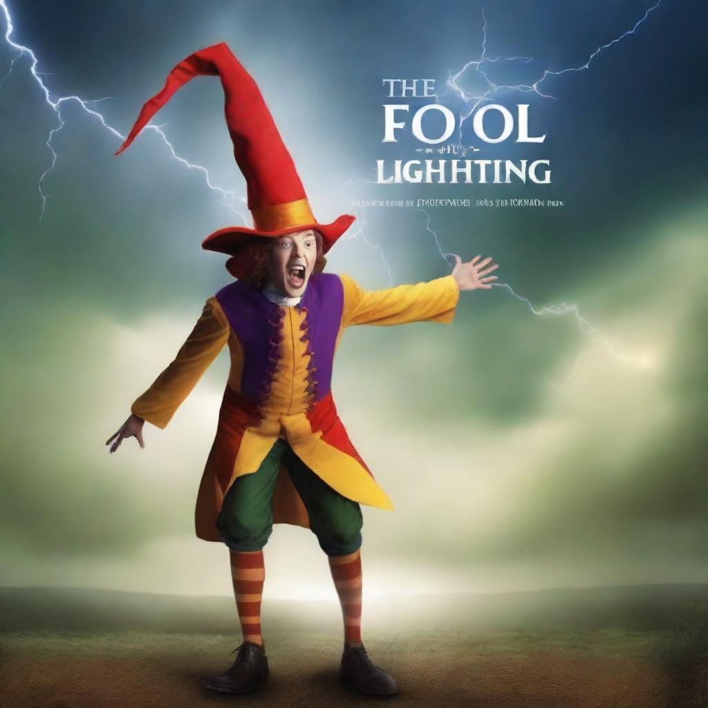 A high-quality digital art poster for the film 'The Fool and the Lightning'