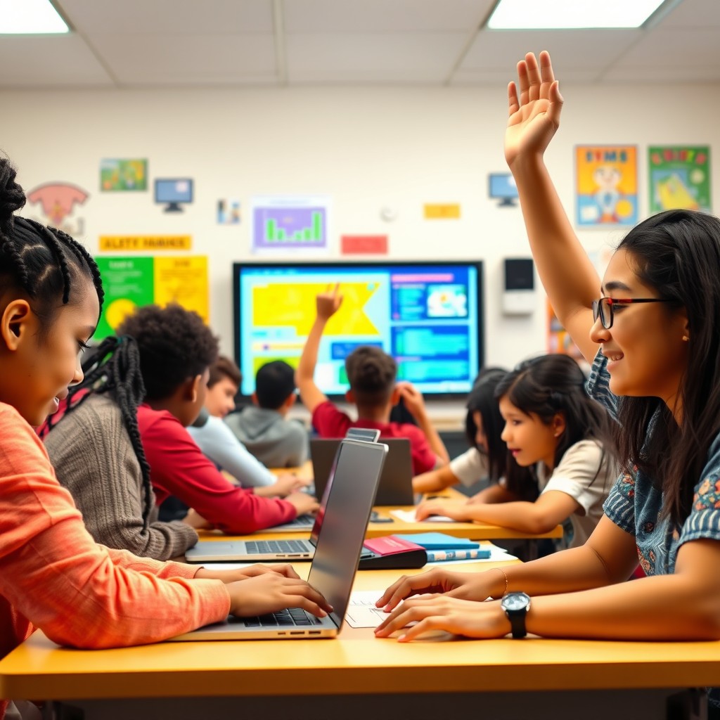 Diverse Learning: Engaged Students in Computer Class