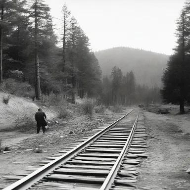 During the gold rush, many people traveled along the cart tracks in California in search of fortune.