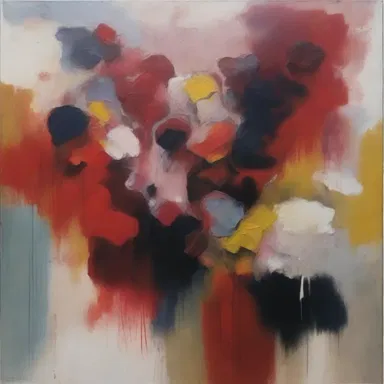 The painting was a visual representation of the clashing emotions the artist experienced during a difficult period in their life.