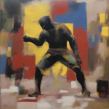 The painting was a visual representation of the clashing emotions the artist experienced during a difficult period in their life.
