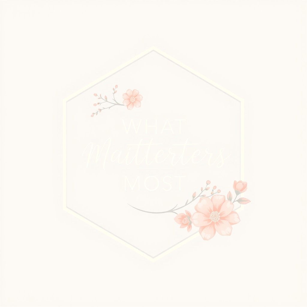 A stylish and elegant logo design for a wedding planning company named 'What Matters Most'