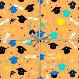 Celebrate Graduation with Joyful Wrapping Paper