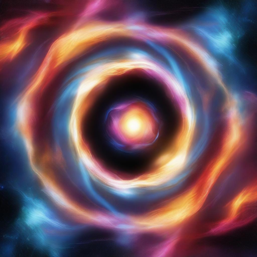 This is a top-quality digital art image, vividly depicting a portal tearing a hole in the fabric of space