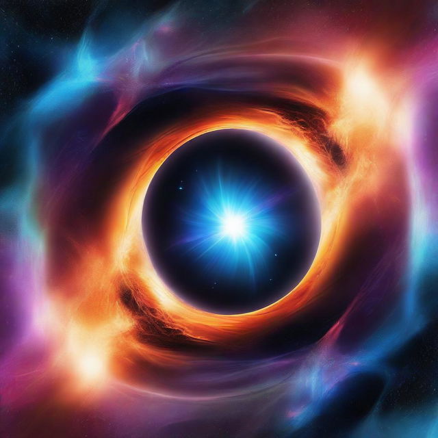 This is a top-quality digital art image, vividly depicting a portal tearing a hole in the fabric of space