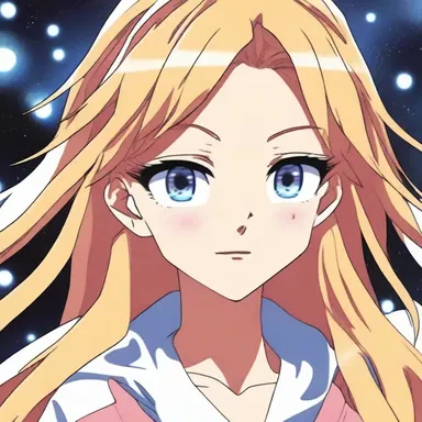 The magical power of the character in the anime caused everything around her to blear and become distorted.