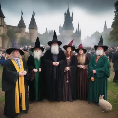 In the magical realm, it was compulsory for every citizen to attend the annual gathering of wizards and witches.