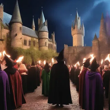 In the magical realm, it was compulsory for every citizen to attend the annual gathering of wizards and witches.