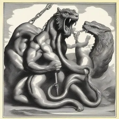 In Greek mythology, Hercules used a grappling hook to capture and slay the multi-headed Hydra.