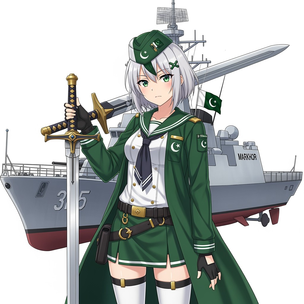 A character from the Azur Lane series, depicted as a multi-mission frigate with a vigilant and professional demeanor