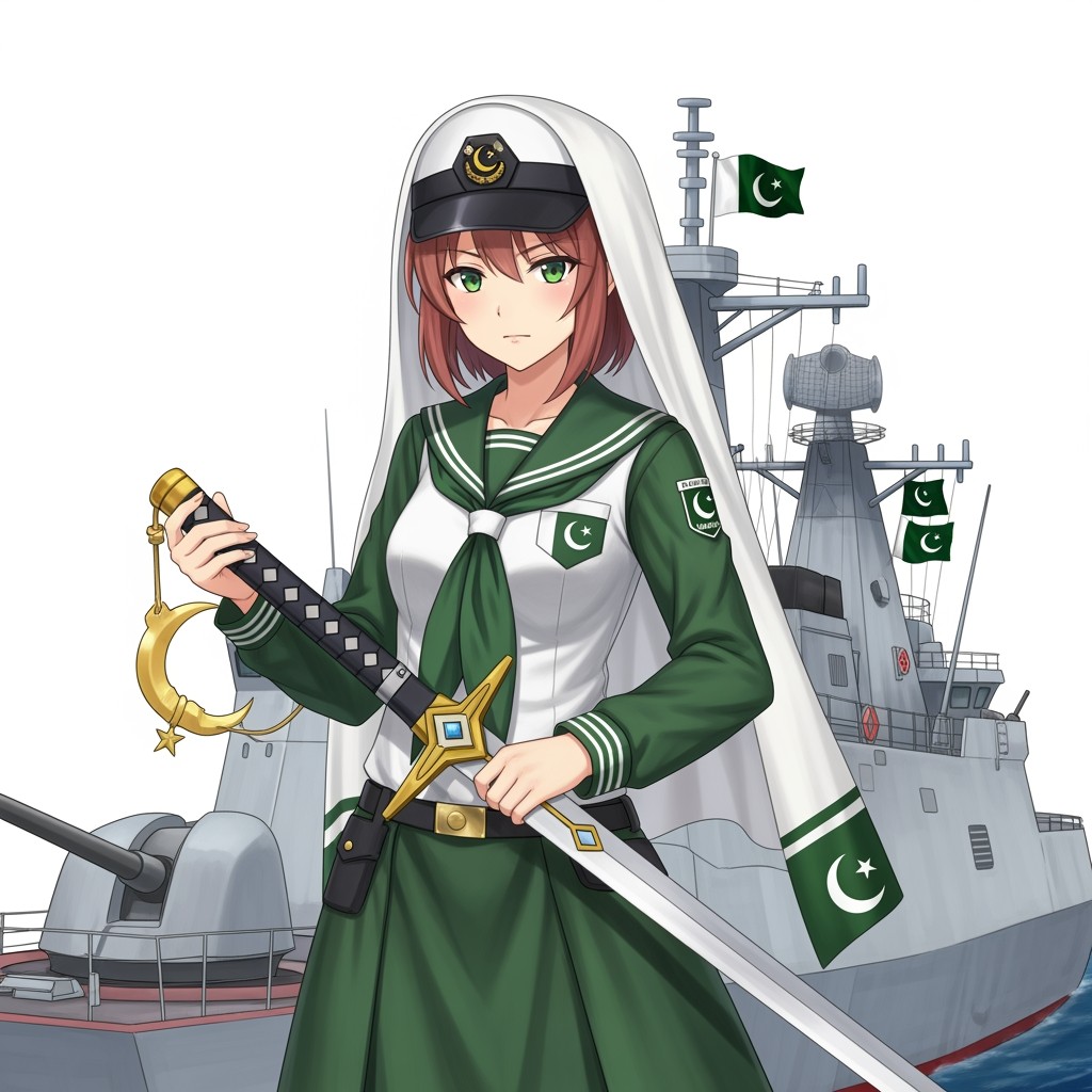 A character inspired by the Azur Lane series, showcasing her as a vigilant and professional multi-mission frigate