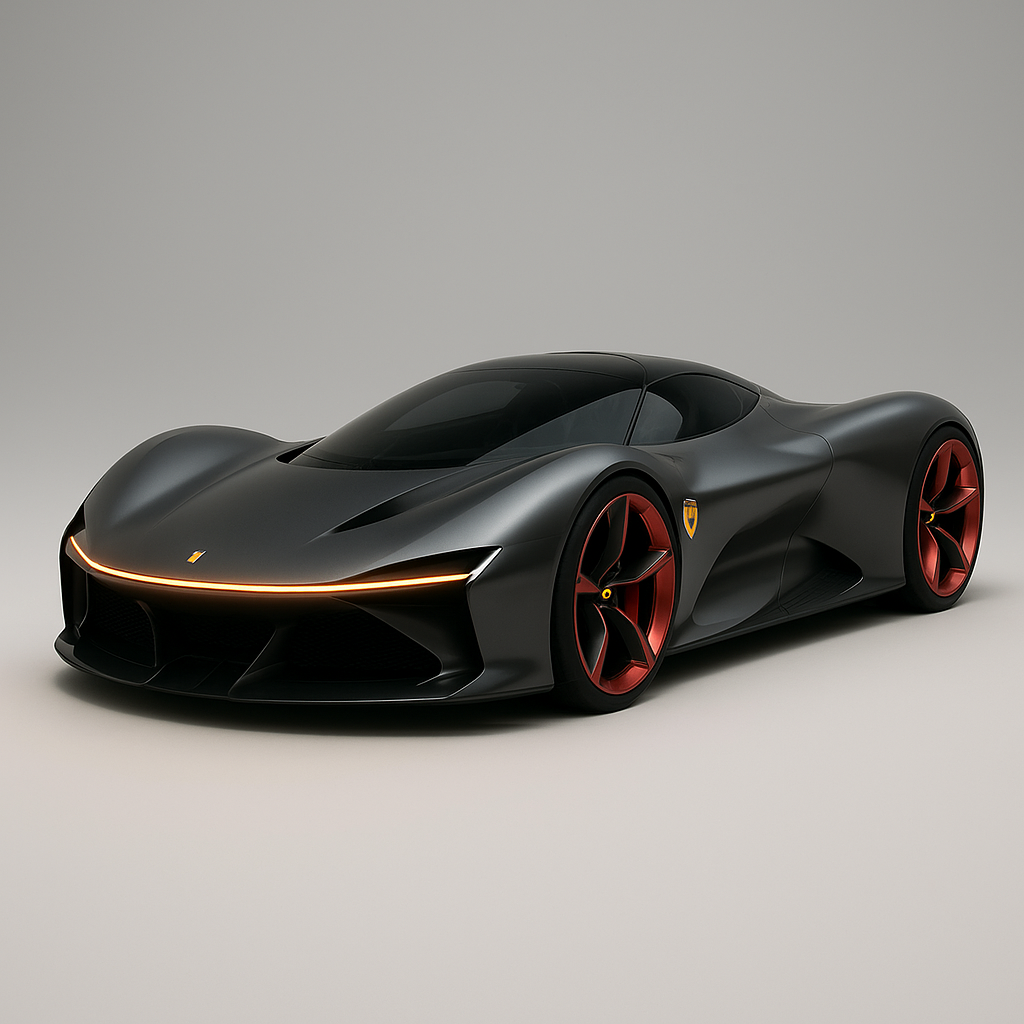 Maak een mooie design Ferrari conceptcar van de toekomst.