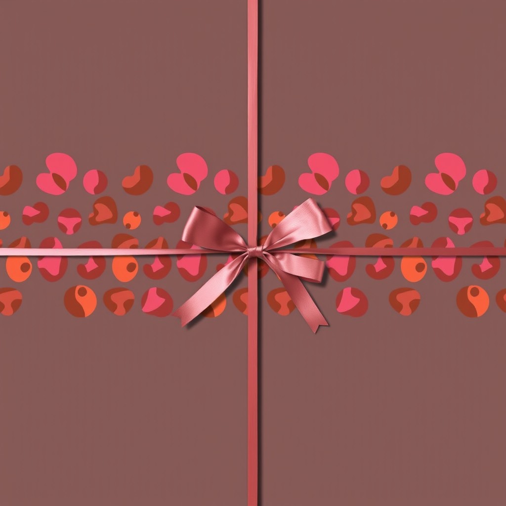 An elegant design of wrapping paper featuring a chic and stylish multicolored cheetah print