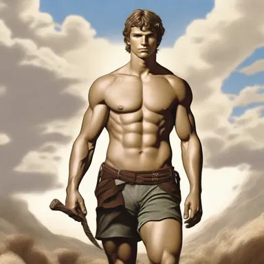 According to Greek mythology, the farm boy was actually a demigod and descendant of a deity.