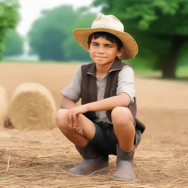In classic literature, the farm boy symbolizes the innocence and simplicity of rural life.
