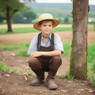 In classic literature, the farm boy symbolizes the innocence and simplicity of rural life.