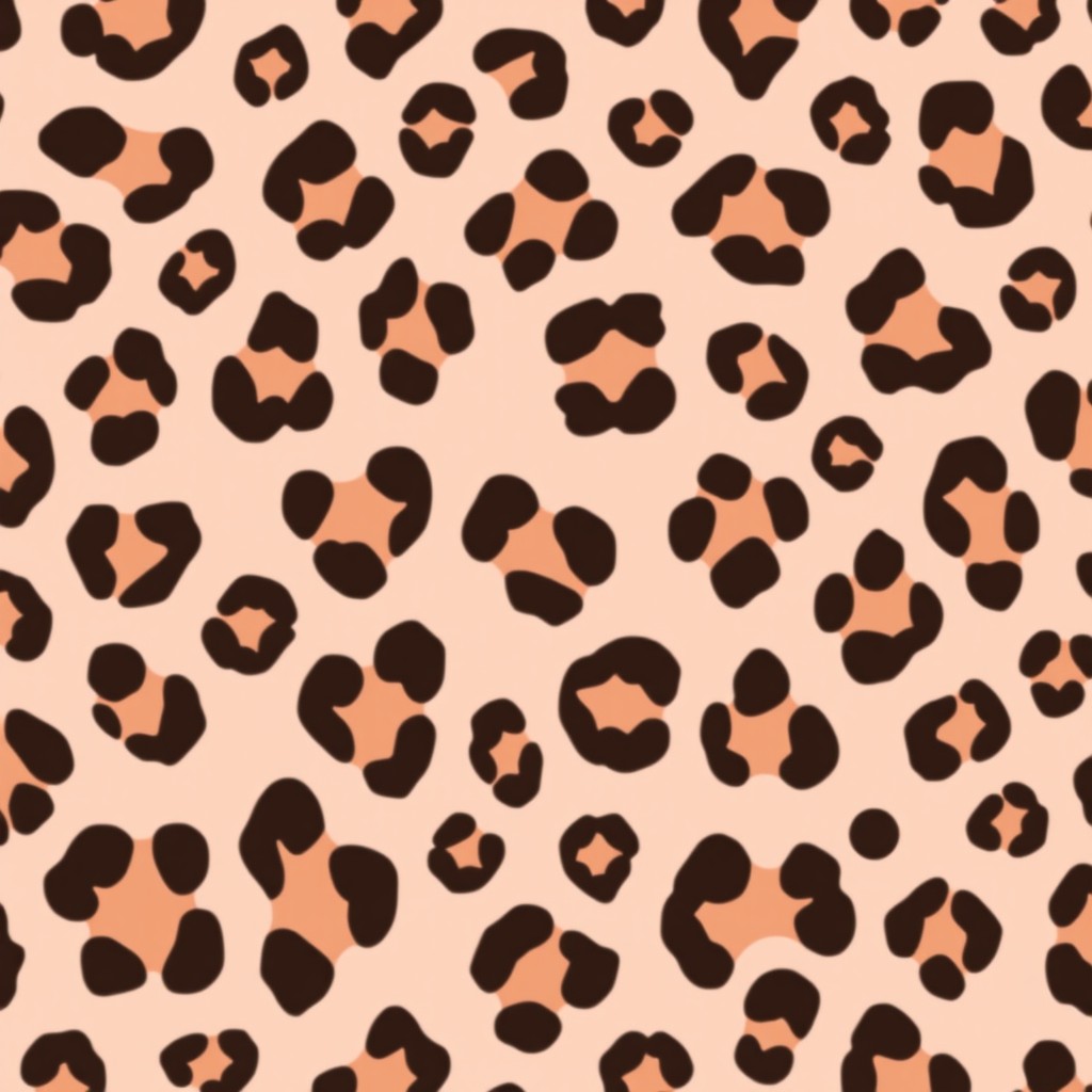 An elegant and eye-catching representation of a pretty cheetah print, showcasing the distinctive patterns of cheetah spots in a stylish and chic arrangement