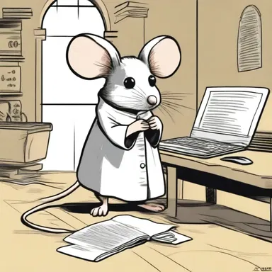 In the futuristic novel, the church mouse had the ability to communicate telepathically with humans.