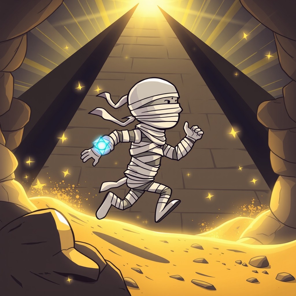 Catch the Sprinting Mummy in the Pyramid!