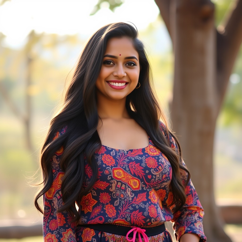 A 29-year-old South Asian woman at a height of 5