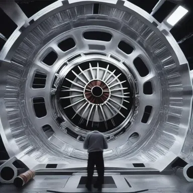 In the sci-fi film, the spaceship's engine is powered by a neodymium core.