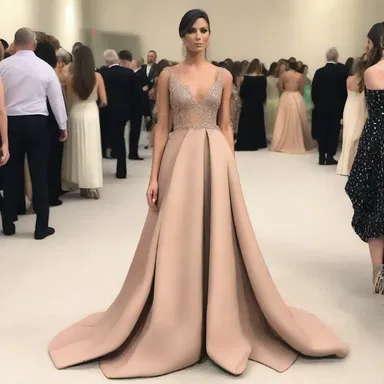 The undertone of elegance in her dress made her stand out at the fashion show.