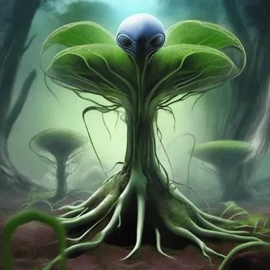 In the science fiction novel, the rootstalks of alien plants played a crucial role in the story plot.