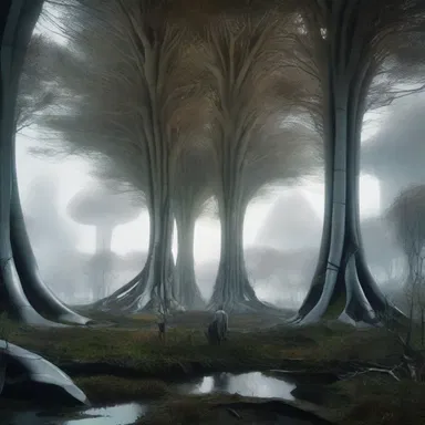 The breathtaking visuals in the movie depicted a futuristic world where enormous rootstalks emerged from the ground.