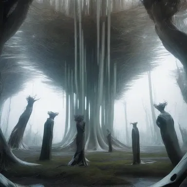 The breathtaking visuals in the movie depicted a futuristic world where enormous rootstalks emerged from the ground.