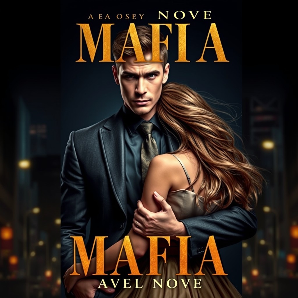 A dramatic and captivating book cover design featuring the theme of a mafia storyline