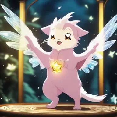 In the anime series, the magical creatures would cast spells with squibs, creating dazzling displays of lights and sounds.