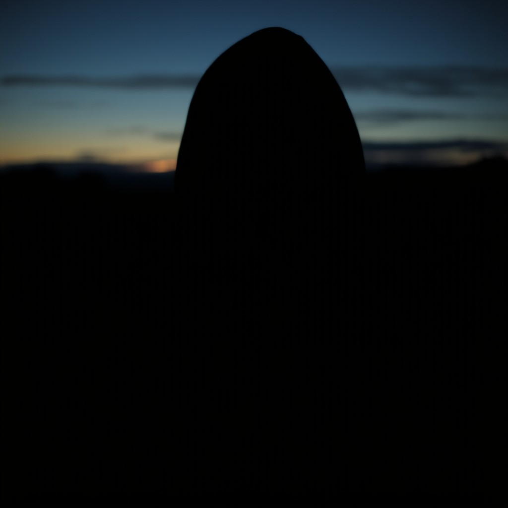 A mysterious figure standing in the shadows, partially obscured, with a captivating and enigmatic smile