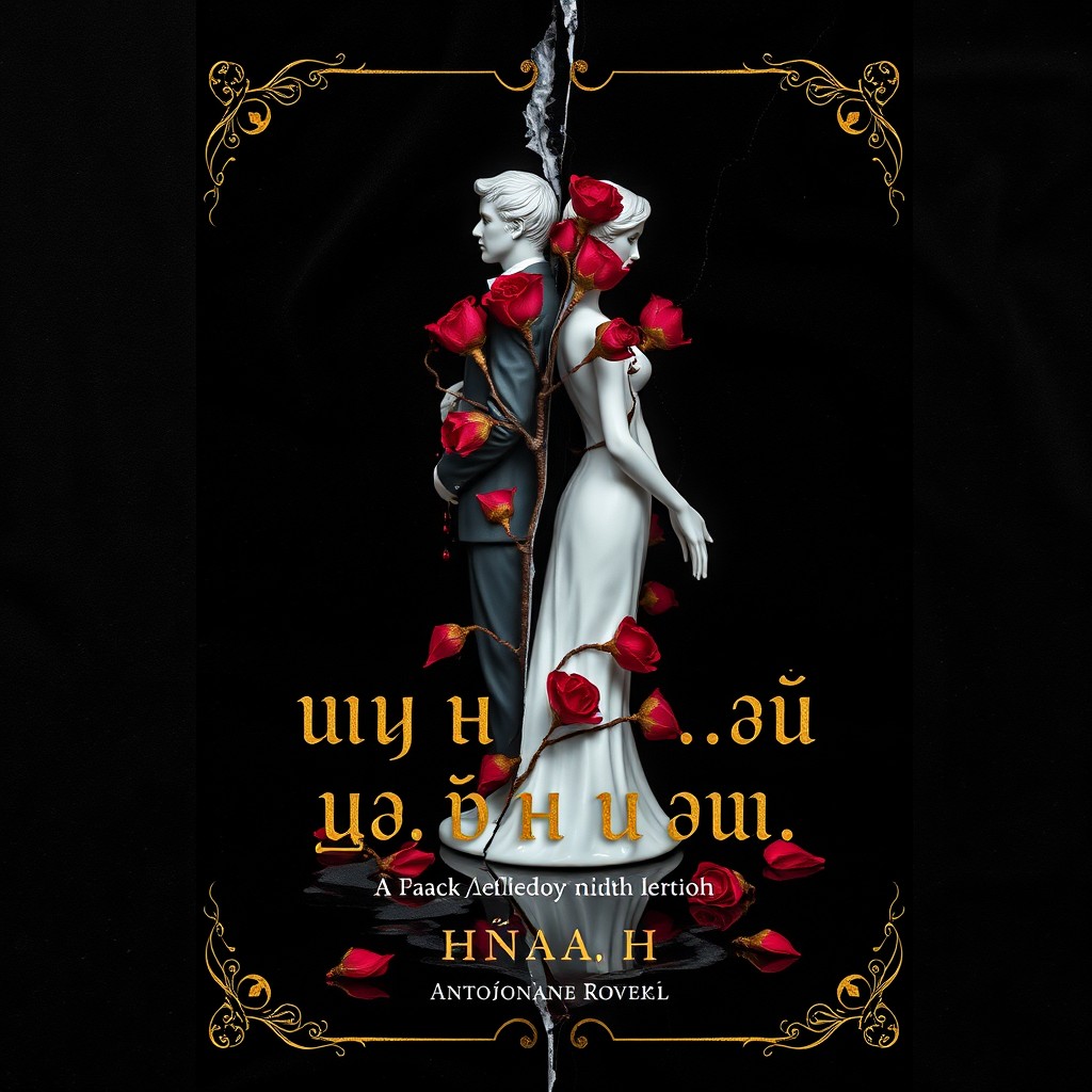 A cover design in modern gothic style for the book titled 'ТЕНЬ, ЧТО ПРЕСЛЕДУЕТ АЛИСУ' by АнаСТАСИЯ ВОЛКОВА