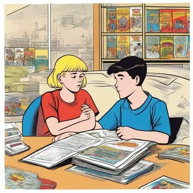 The siblings had a shared collection of comic books and would often spend weekends reading them together.
